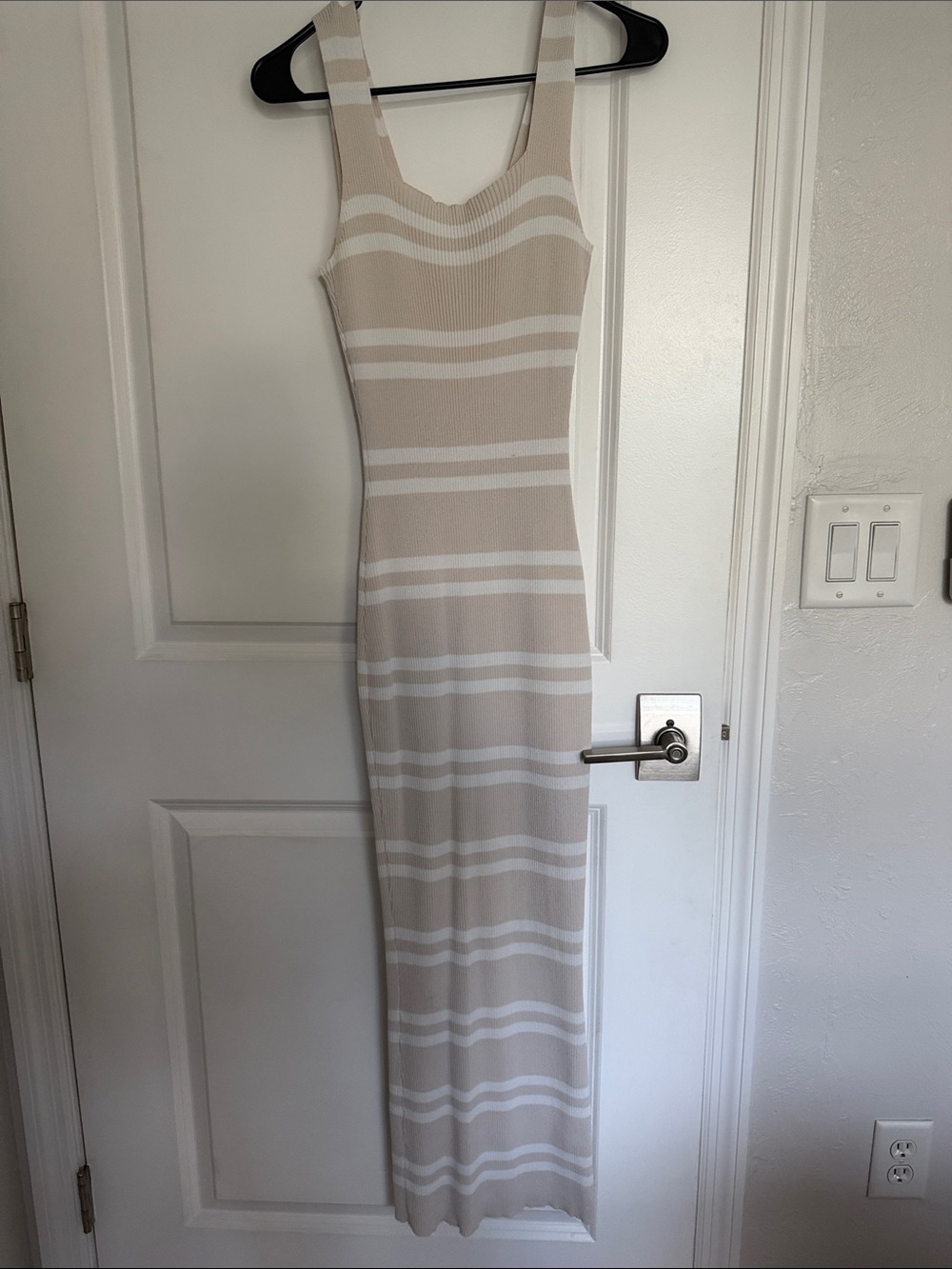 Meshki Henrietta Stripe Knit Maxi Dress.